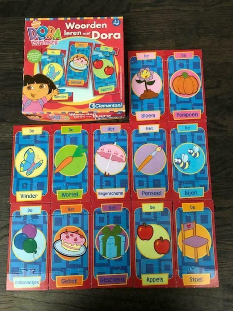 Doos woorden leren met Dora + doos rekenen met Dora, Kinderen en Baby's, Speelgoed | Educatief en Creatief, Ophalen of Verzenden