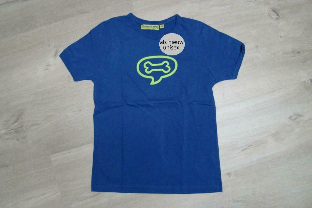 T-shirt Maat 140 – unisex , Stones and Bones, Jongen of Meisje, Zo goed als nieuw, Shirt of Longsleeve, Stones and Bones