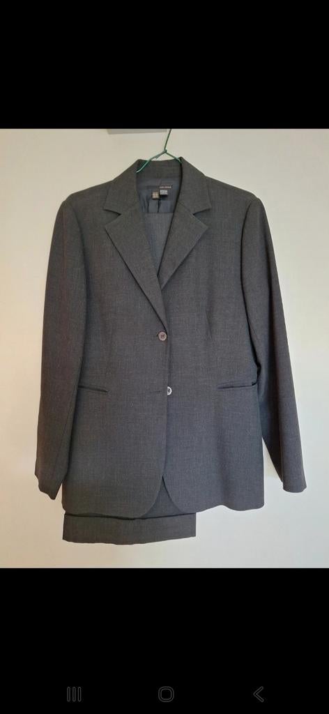Tailleur jupe et pantalon, Ophalen of Verzenden, Zo goed als nieuw, Grijs