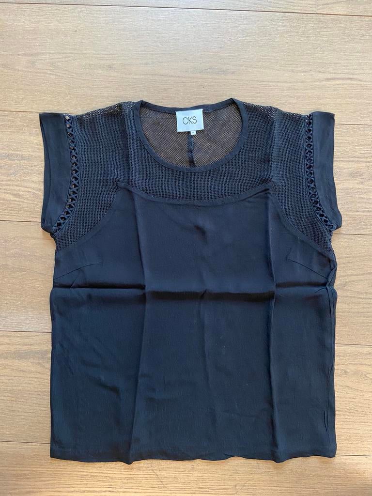 Zwarte t-shirt M CKS, Kleding | Dames, Maat 38/40 (M), Zwart, Ophalen of Verzenden, Zo goed als nieuw