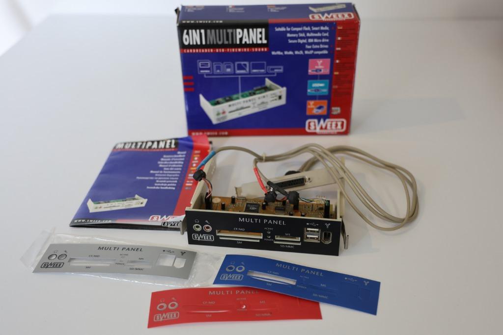 multipanel 6 in 1, Computers en Software, Geheugenkaartlezers, Ophalen of Verzenden, Gebruikt
