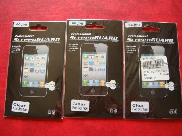 Lot 3 protections d'écran pour IPHONE 3G/3GS, Envoi, Neuf, Autres types
