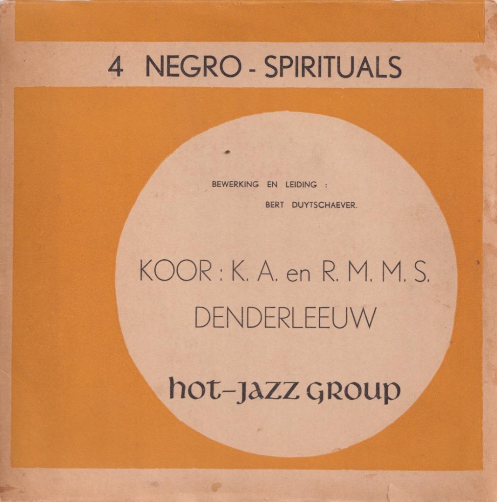Hot-Jazz Group – 4 Negro – Spirituals – Koor: K.A. en R.M.M., Ophalen of Verzenden, Gebruikt, Jazz en Blues