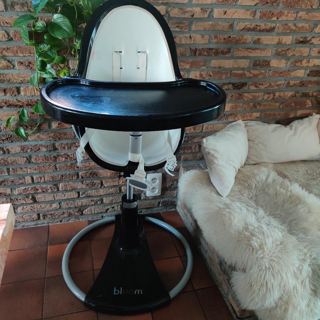 Bloom Fresco Meegroeistoel incl.2 tafels, verhoogje, etc., Ophalen, Gebruikt, Meegroeistoel, Gordel(s)