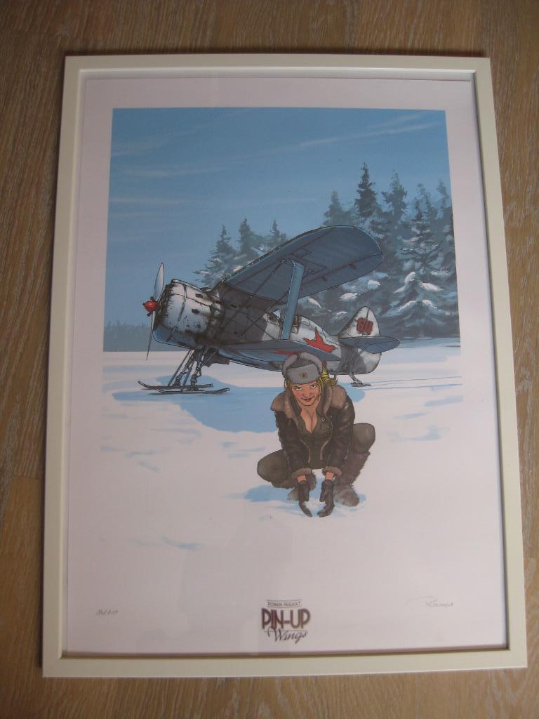 Pin-up wings sérigraphie N&S 16/100 Hugault Romain, Livres, Neuf, Une BD, Enlèvement, Hugault Romain