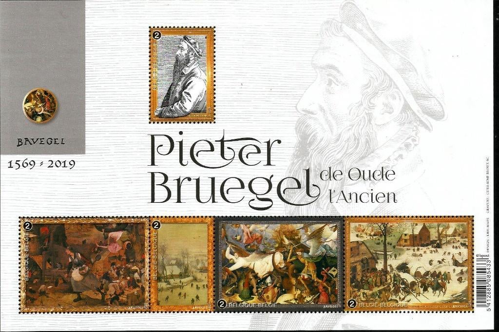 2019 Pieter Bruegel OBP BL282**, Postzegels en Munten, Postzegels | Europa | België, Orginele gom, Kunst, Ophalen of Verzenden