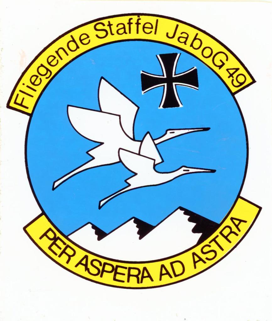 zelfklever - Jagdbombergeschwader 49 - Luftwaffe, Verzamelen, Militaria | Algemeen, Verzenden, Luchtmacht, Overige typen