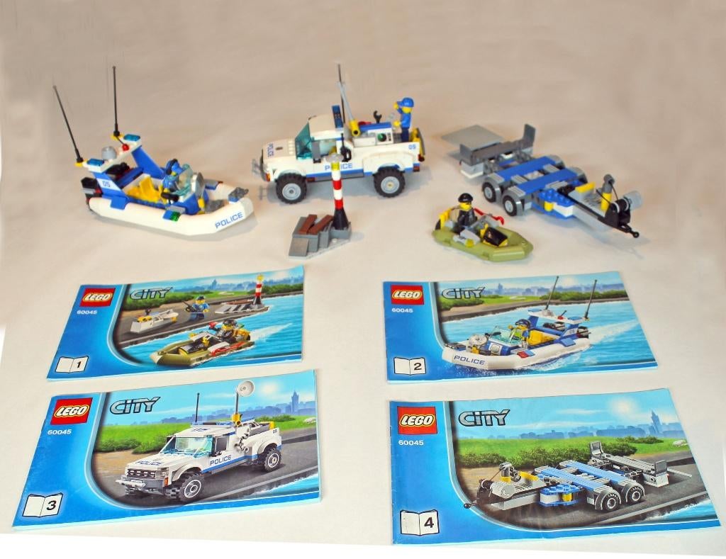 LEGO 60045 Politiepatrouille, Kinderen en Baby's, Ophalen of Verzenden, Zo goed als nieuw, Complete set, Lego