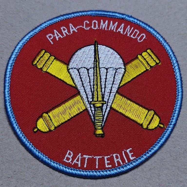 Batterie d'artillerie aéroportée Para Commando, Enlèvement ou Envoi, Armée de terre, Emblème ou Badge