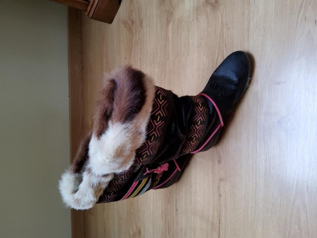 Bottes de neige, taille 39, semelle pleine longueur, peau de, Enlèvement, Utilisé, Bottes de neige