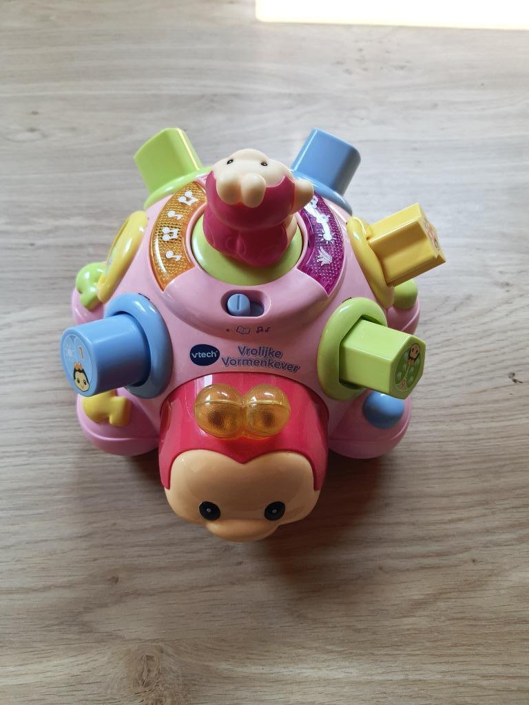VTech Baby Vrolijke Vormenkever Roze - Vormenstoof, Kinderen en Baby's, Ophalen, Zo goed als nieuw, 6 maanden tot 2 jaar