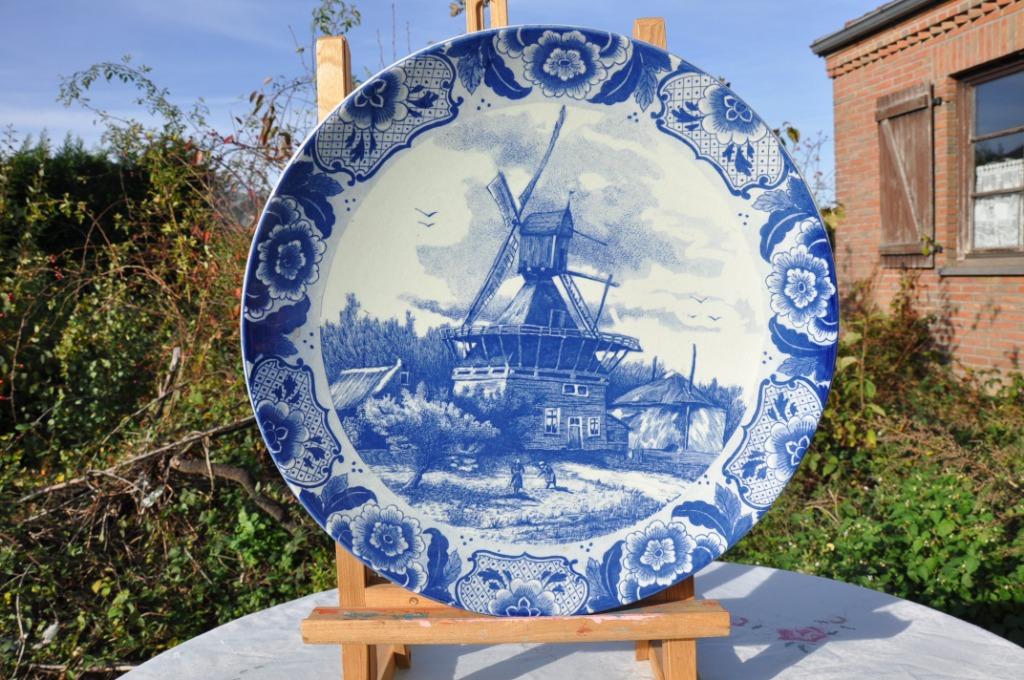 grand plat faience delft  (63), Antiquités & Art, Antiquités | Céramique & Poterie, Enlèvement ou Envoi