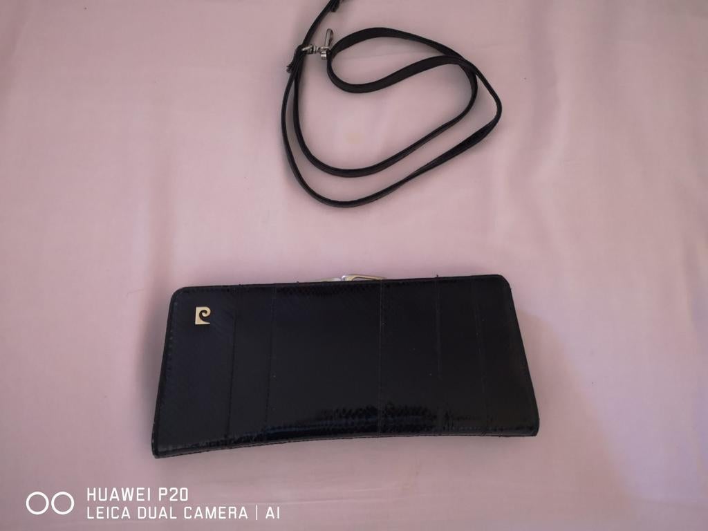 Cacharel handtas zwart in Leder, Ophalen of Verzenden, Zo goed als nieuw, Zwart, Handtas