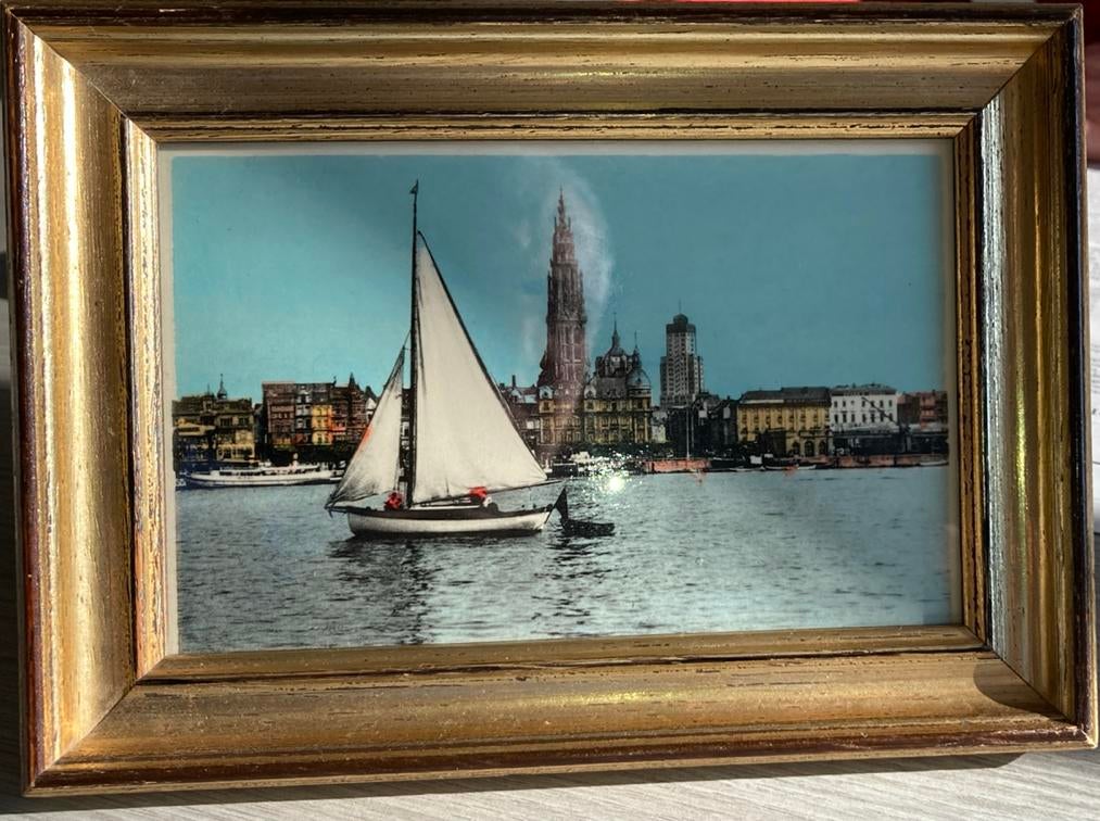 Antwerpen De Rede met zeilbootje, Ophalen of Verzenden, Antwerpen