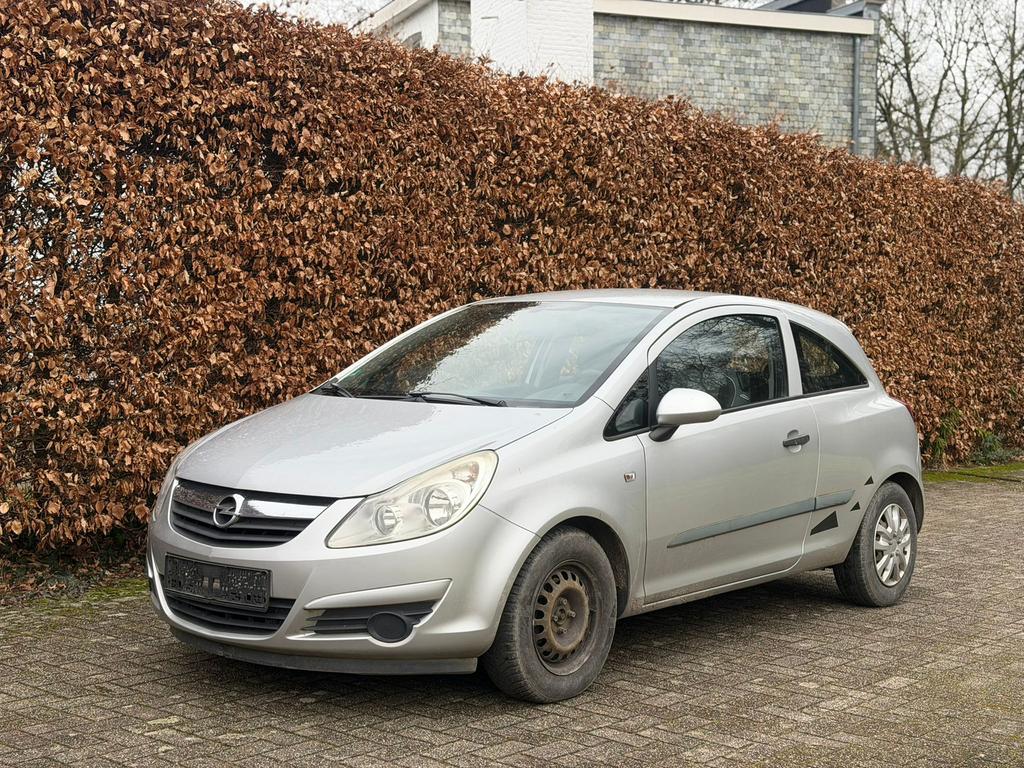 Opel Corsa 1.0 Benzine 2007 128000 km wordt gekeurd, Auto's, Stof, Zwart, Bedrijf, Euro 4