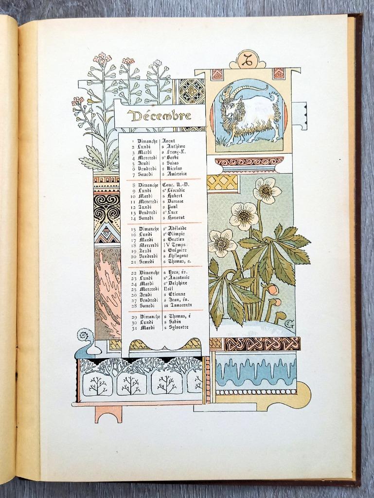 Les Douze Mois de 1889 - Eugène Grasset - Art Nouveau, Enlèvement ou Envoi