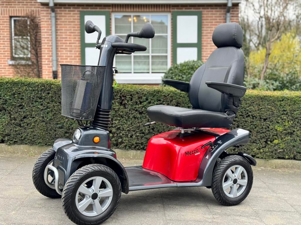 Scootmobiel Life&Mobility Mezzo 4 rosso elektrische scooterj, Ophalen of Verzenden, Inklapbaar, Zo goed als nieuw, Elektrische rolstoel