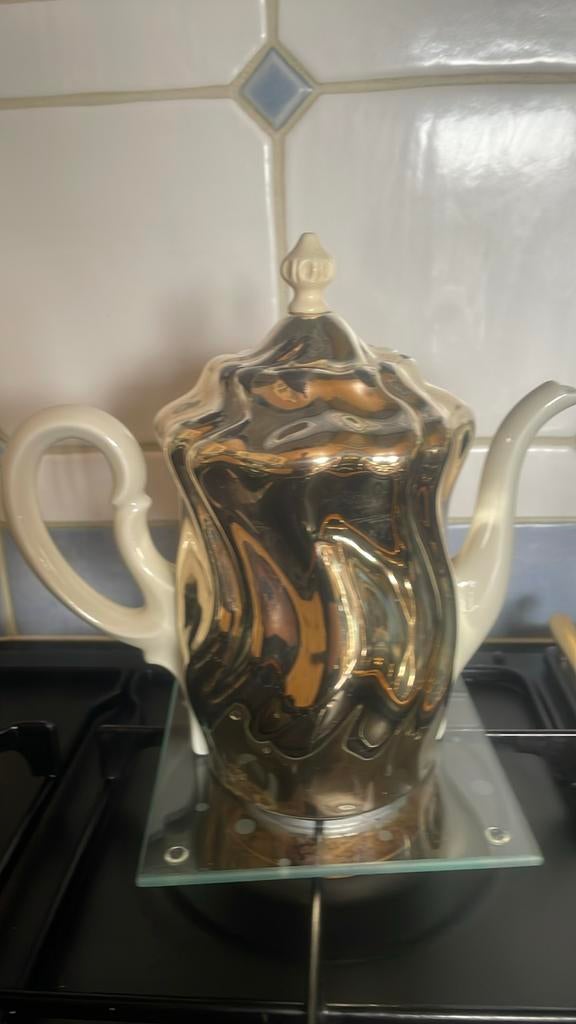 Koffiekan HKE, met isolerend omhulsel., Antiek en Kunst, Ophalen of Verzenden