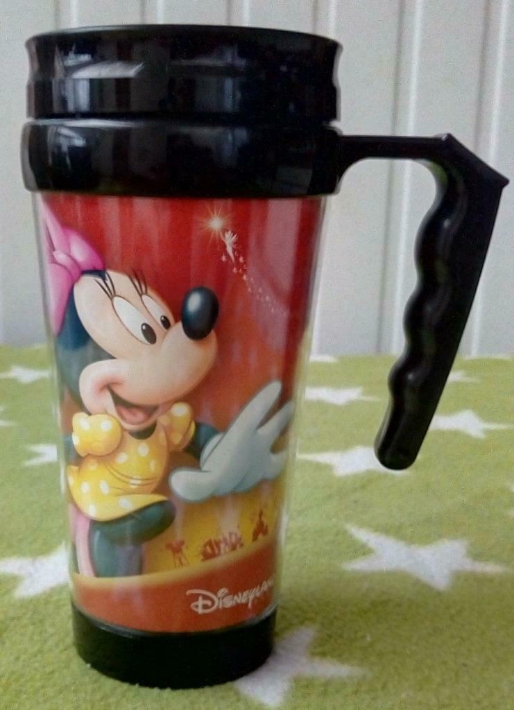 Mugs de voyage Mickey et Minnie Disneyland, Collections, Enlèvement, Mickey Mouse, Comme neuf, Autres types