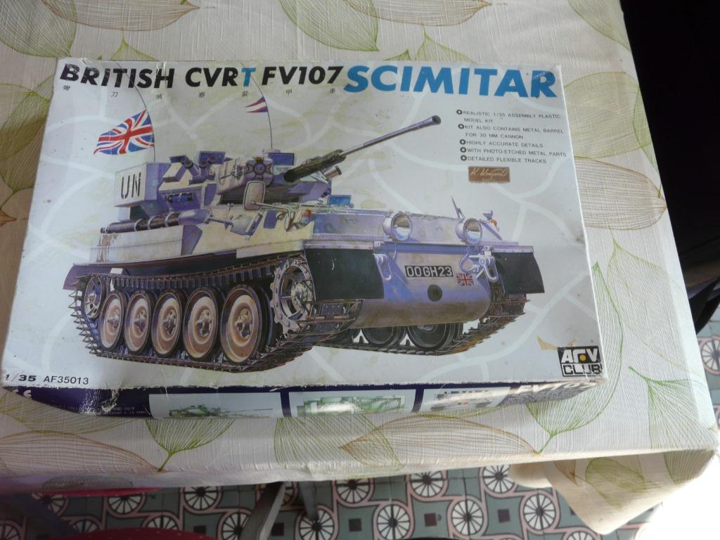 SCIMITAR CVRT FV 107 BELGIAN ARMY 1/35 AFV CLUB, Envoi, Neuf, Plus grand que 1:32