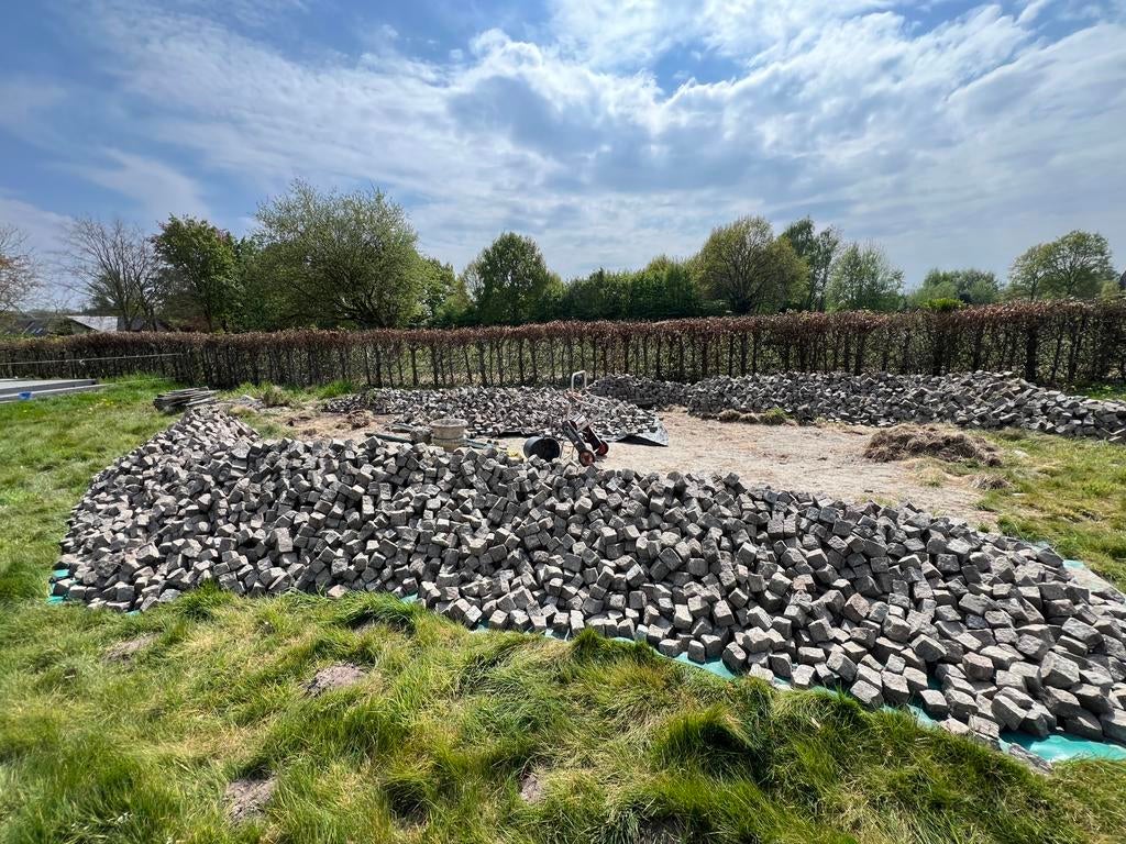 200m2 portugese graniet, Tuin en Terras, Ophalen, Gebruikt, Overige typen, Natuursteen