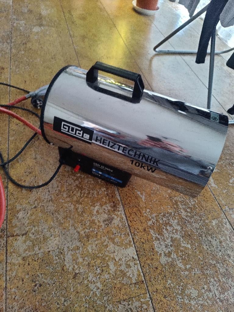 Gas heater 10kW – GÜDE – werkplaats / garage verwarming, Ophalen, Zo goed als nieuw, Gas