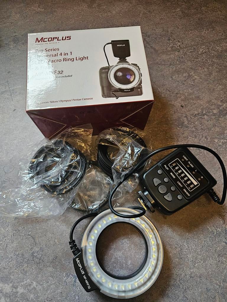 McoPlus MRF-32 RingFlash LED, Ophalen of Verzenden