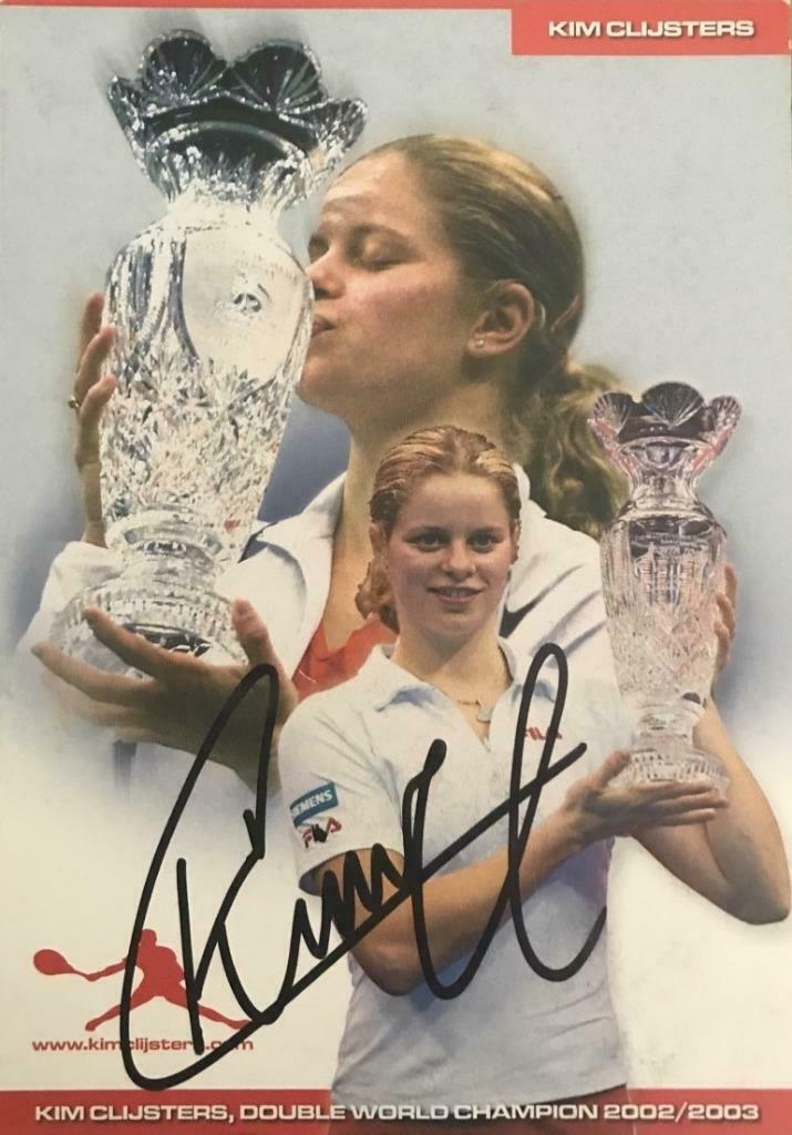Kim Clijsters handtekening kaart, Verzamelen, Ophalen, Nieuw