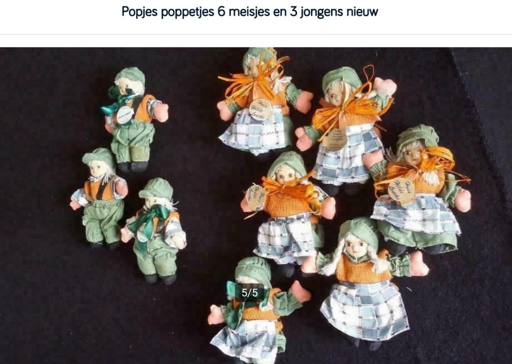 Poupées : 6 filles et 3 garçons, Enlèvement ou Envoi, Neuf