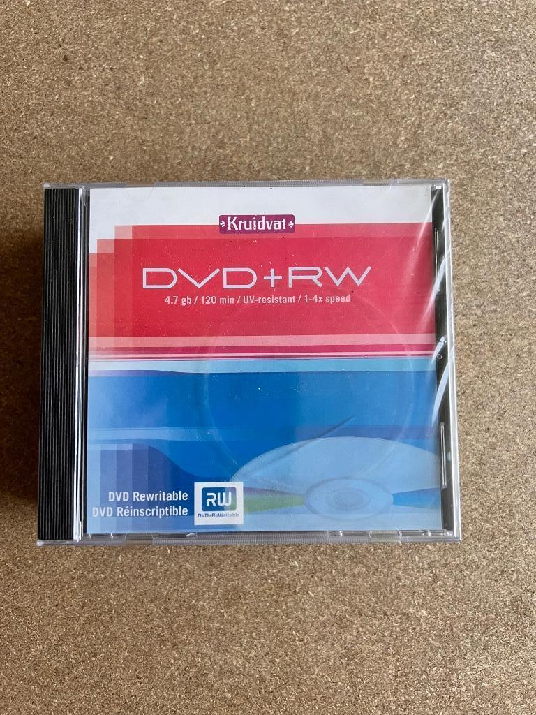 DVD+RW, Kruidvat, Herschrijfbaar, Nieuw, Ophalen of Verzenden