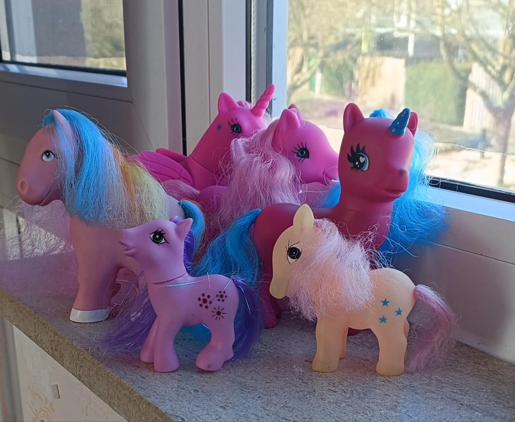 Lot van 5 pony's, Kinderen en Baby's, Speelgoed | My Little Pony, Ophalen of Verzenden, Gebruikt