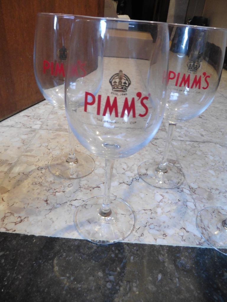 Pim's gin cocktail glazen (set van 6), Ophalen of Verzenden, Zo goed als nieuw
