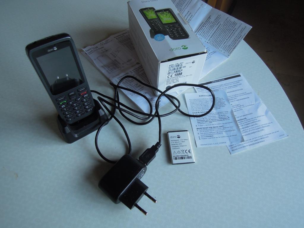 telefoon Doro GSM 5516 zwart 3G model DFB-0070, Enlèvement ou Envoi, Utilisé