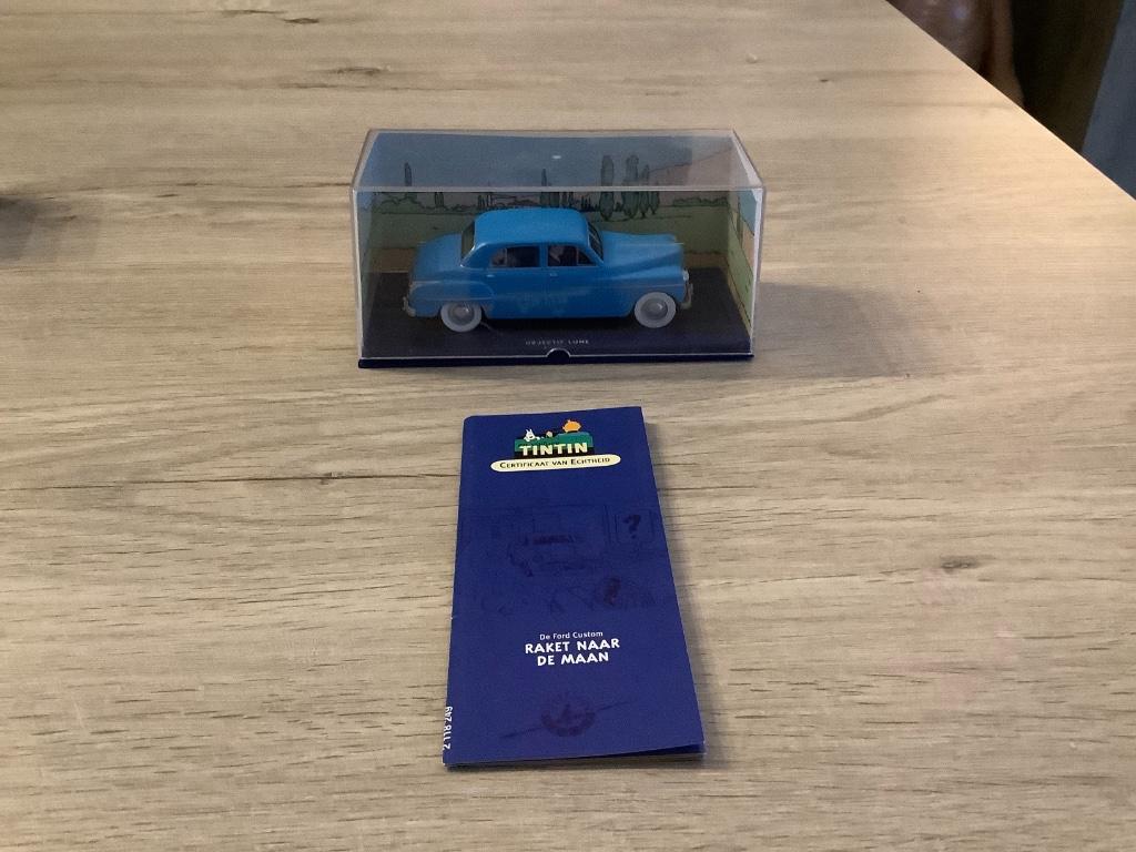 Kuifje miniatuur auto raket naar de maan (Nieuw) (Schaal 1/4, Ophalen of Verzenden, Kuifje, Nieuw, Beeldje of Figuurtje