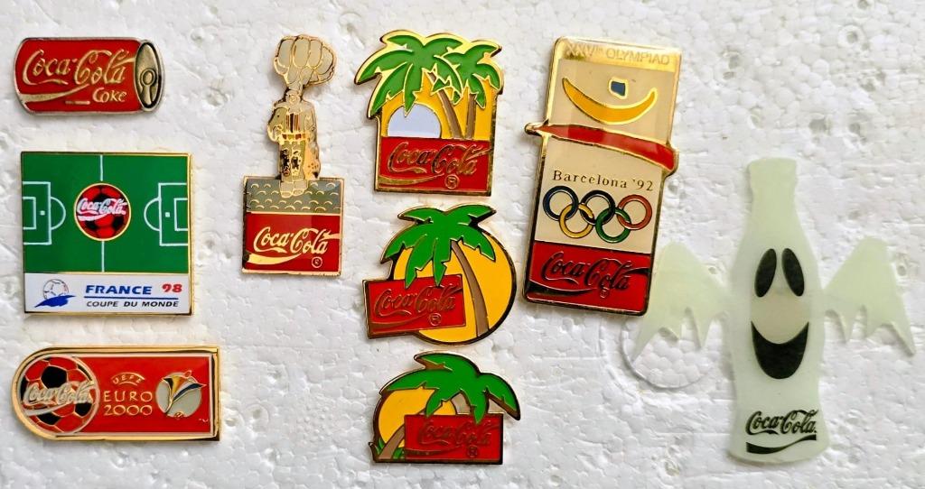 LOT 8 PINS COCA COLA  1 COLLANT, Envoi