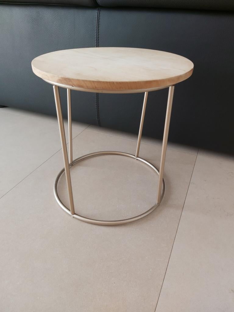 Table ronde 45cm diametre, Ophalen, Gebruikt, Hout