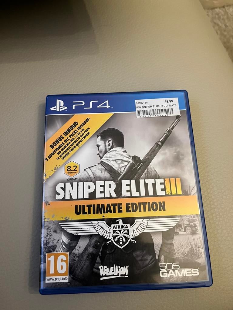 Sniper elite 3 limited edition ps4, Games en Spelcomputers, Ophalen, Zo goed als nieuw