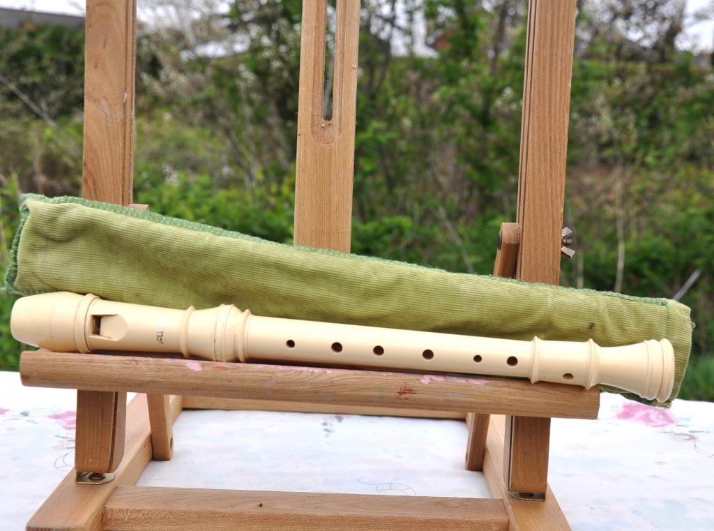 flute blanche en plastique aulos, Enlèvement ou Envoi, Utilisé, Synthétique