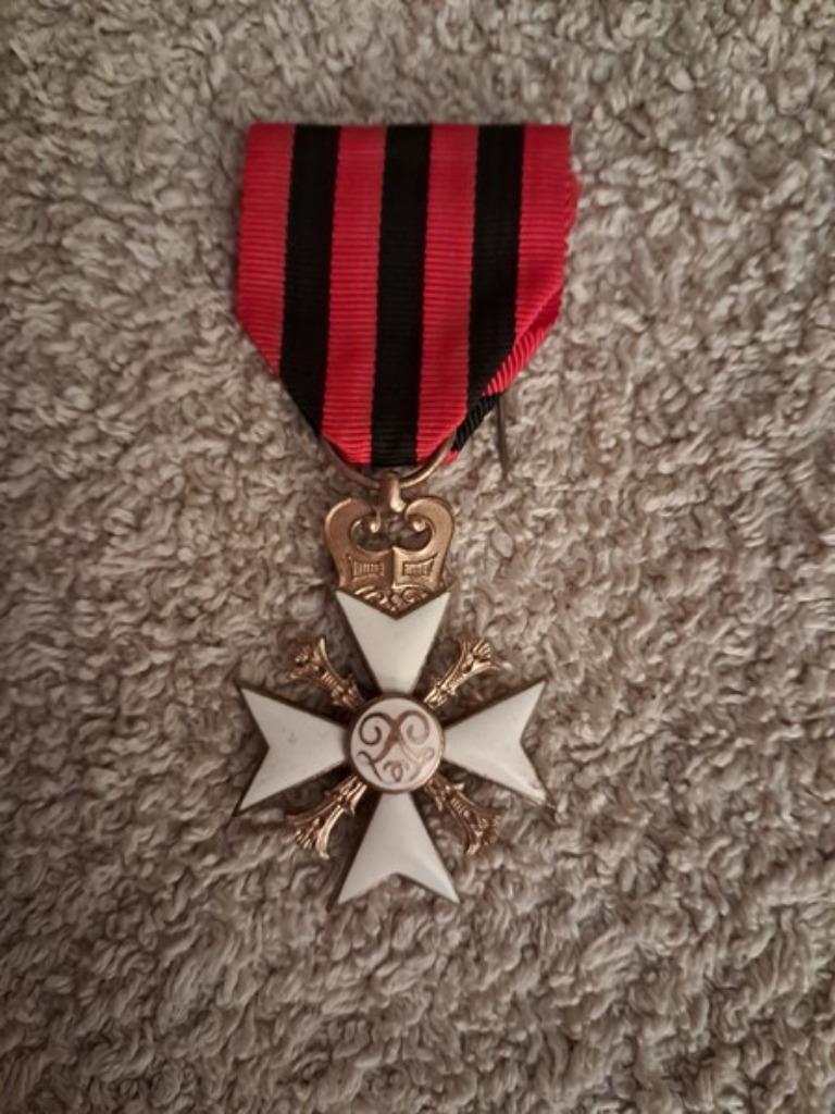 Décoration civique croix 1ère classe, Enlèvement ou Envoi, Armée de terre, Ruban, Médaille ou Ailes