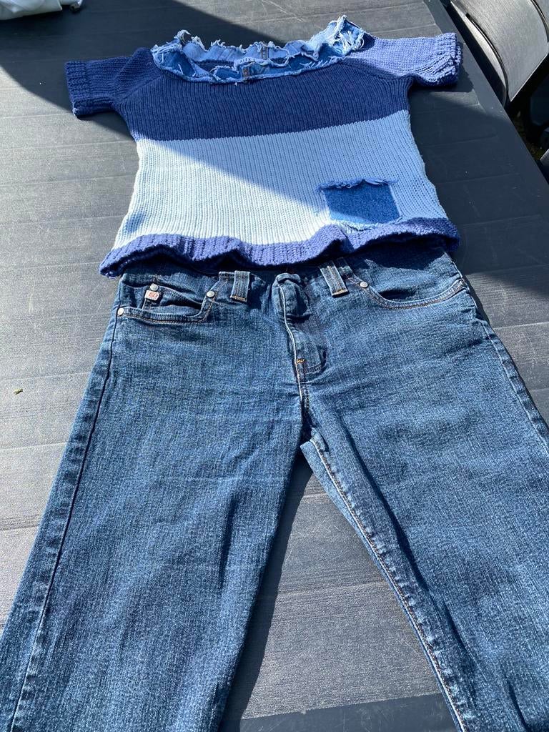 Setje jeans Miss Sixty en topje, small, Ophalen of Verzenden