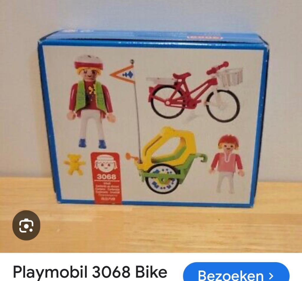 Playmobil 3068 fiets, Kinderen en Baby's, Speelgoed | Playmobil, Ophalen, Zo goed als nieuw, Complete set