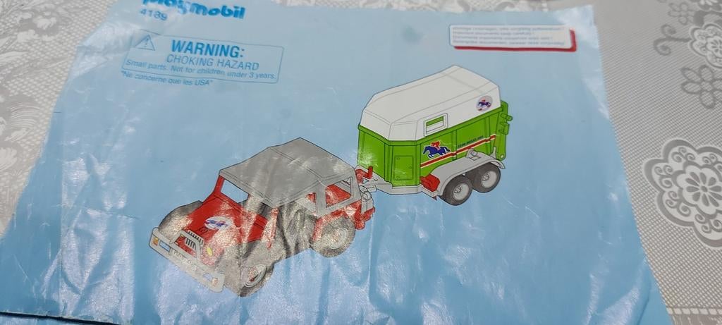 Auto met paarde trailer, Kinderen en Baby's, Speelgoed | Playmobil, Ophalen of Verzenden