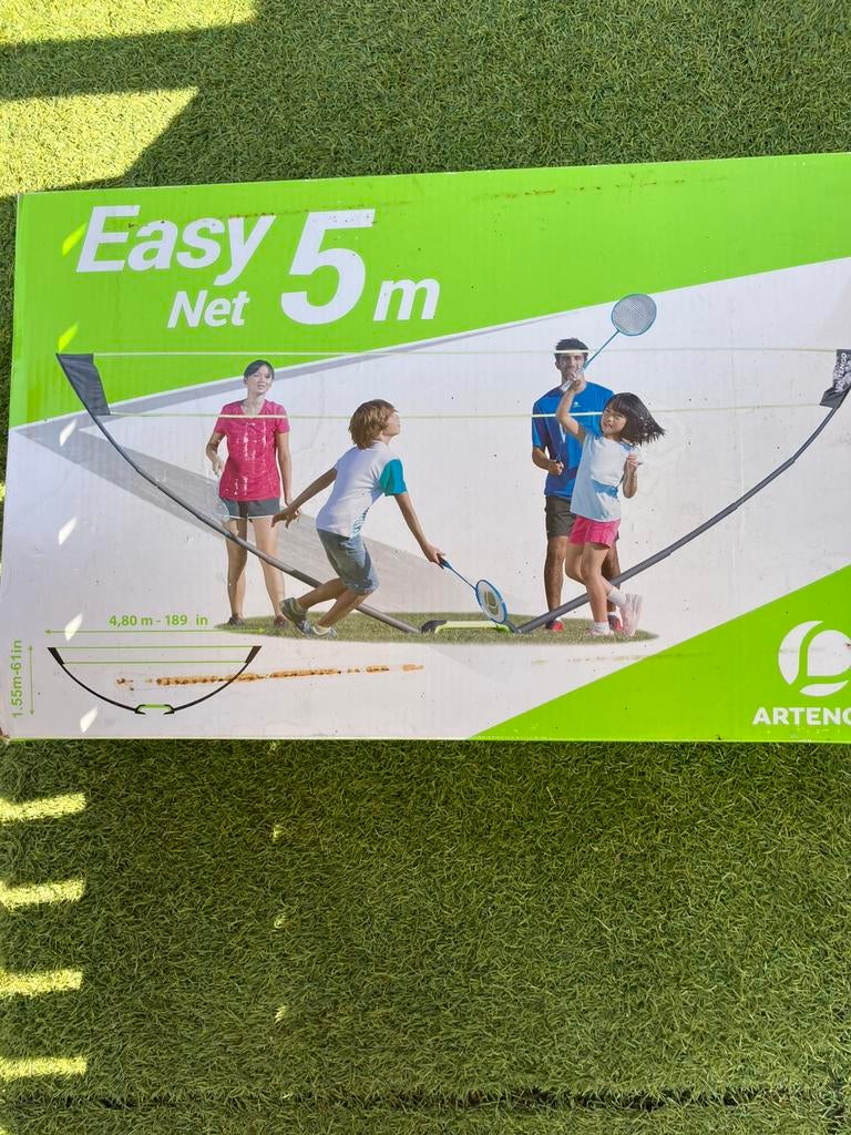 Buitensport artengo easy net, Sport en Fitness, Badminton, Ophalen, Gebruikt