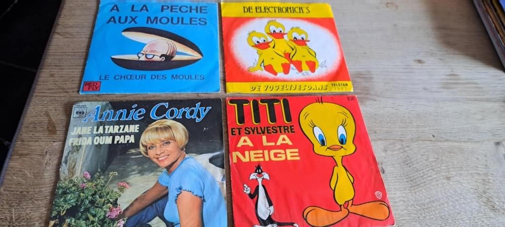 lot de 4 vinyles 45 tours "Ambiance" vintage, Ophalen of Verzenden, Dance