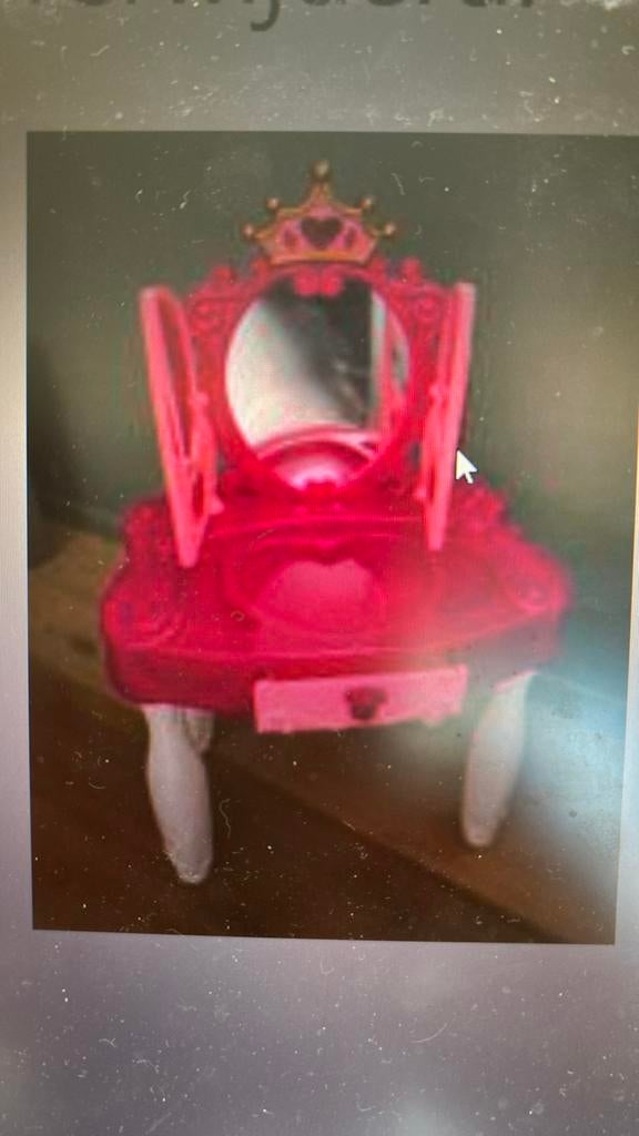 Make up tafeltje kinder kaptafeltje, Ophalen, Zo goed als nieuw