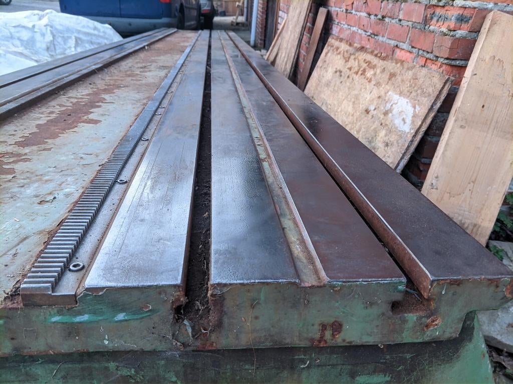 Lastafel opspantafel machine bed, Ophalen, Gebruikt, 170 cm of meer