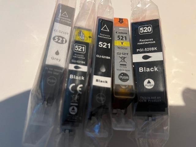 Canon inkjet printer cartridges CLI 520 en 521, Computers en Software, Ophalen of Verzenden, Nieuw, Cartridge, Canon