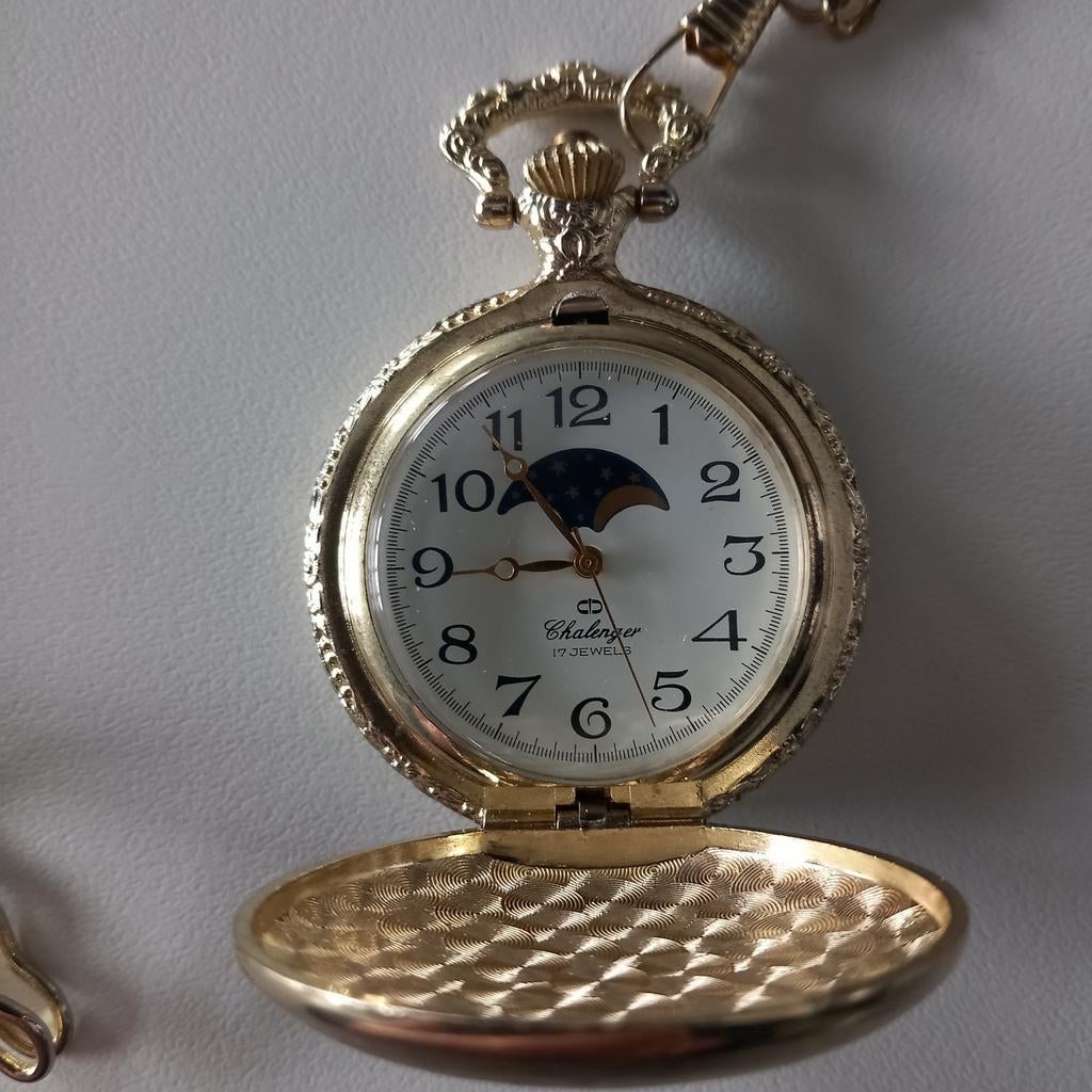Montre de poche automatique pour homme Challenger 17jewels, Enlèvement ou Envoi