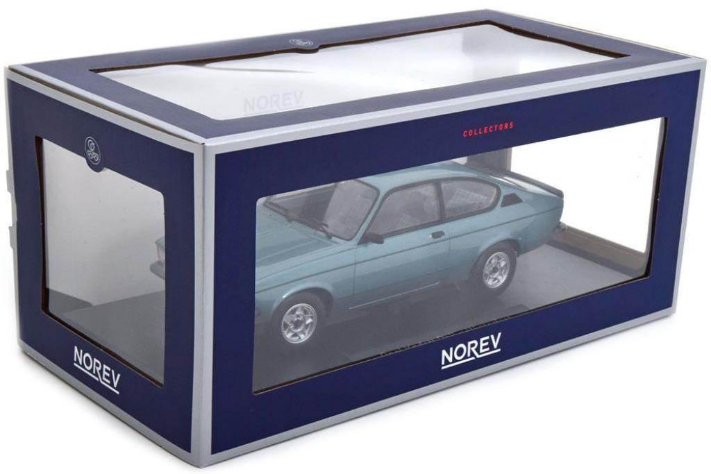 1:18 Norev 183654 Opel Kadett Rallye 1978 turquoise, Hobby en Vrije tijd, Modelauto's | 1:18, Zo goed als nieuw, Auto, Norev, Ophalen of Verzenden