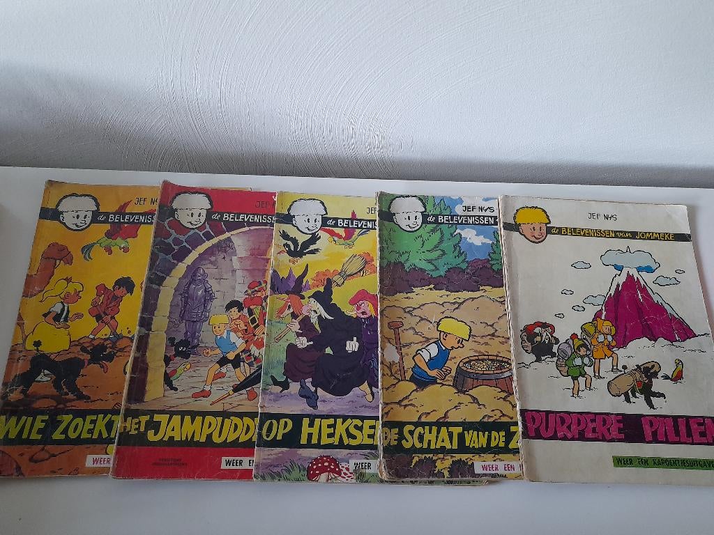 Jommeke - 5 oude strips, Ophalen of Verzenden, Jef Nys